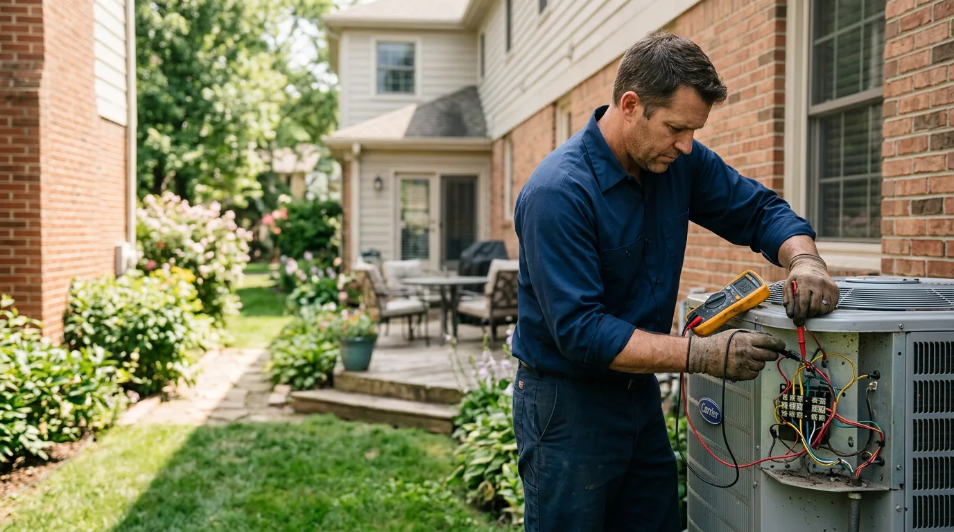 HVAC technician working near Ramey, PA